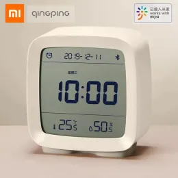 الساعات Xiaomi Cleargrass Bluetooth إنذار درجة الحرارة الرطوبة عرض شاشة LCD قابلة للتعديل مع Mijia App Smart Home