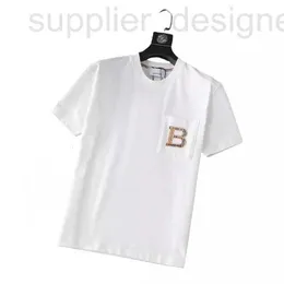Herren-T-Shirts Designer B der Familie leichter Luxusbrief gedruckt kurzes T-Shirt für Herren Sommer New American Design, locker sitzend und gutaussehend Casual Top L5XW