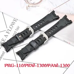 حزام مطاط الراتنج ل Casio Protrek PRG110 PRW1300 PAW1300 MENS Sport Sport Proof Pracelet Bracelet Watch Excessso 240409