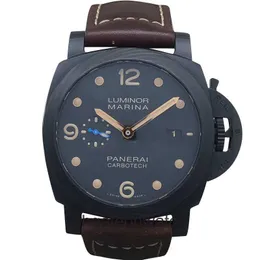 Дизайнерские часы высокого класса для серии Peneraa PAM00661 Автоматическое оборудование 44 мм оригинал 1: 1 с настоящим логотипом и коробкой