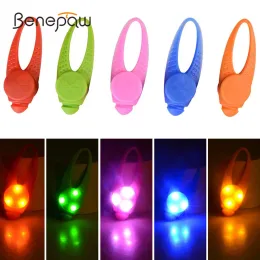 Collars Benepaw Waterproof LED Light Up Dog Collar Pet Safety Necklace Flashlight At Night Time Walking Camping Gear Accessories