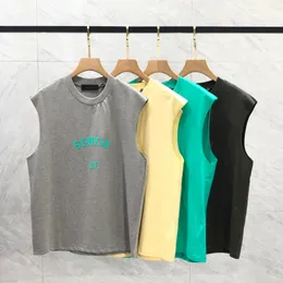 24SS USA 3D Silikon Logo T Shirt High Street TEE Rękawka Sprężyna Summer Summer Size Drusboard Vest Men Tshirt