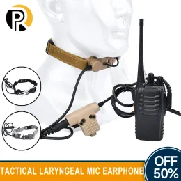 Accessori Wadsn Aisoft Microfono tattico auricolare militare adatto a Kenwood U94 con gola pTT per colta portatile Micheadset