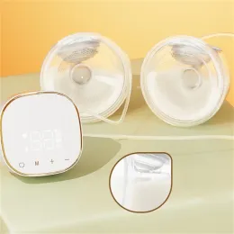 Enhancer Double Electric Breast Pump laddad Easy Carry Outdoors Milk Pump USB Wearable Handsfree Portable Milk Extractor BPA GRATIS