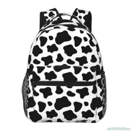 BASS COW Spot School Backpack Backpack Lightweight Bookbag Elementary College Travel Travel Daypack Backpacks for Women Men