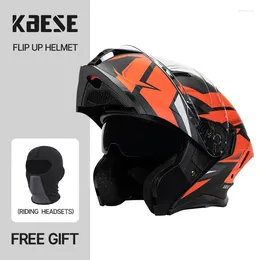 Kaski motocyklowe 2024 Profesjonalny hełm unisex dla dorosłych Włącz modułowy podwójny obiektyw Casco Capacete Casque Moto