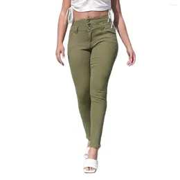 Jeans femminile 2024 Spring High Waist Stretch for Women Fashion Slim Fit Hip Lift Pants Pants Girl Girls Skinny Girls S-2xl S-2xl