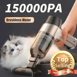 150000PA Kraftfull trådlös bil Vakuumrengöring Mini Portable Handheld For Home Appliance Cleaning Machine Keyboard 240418