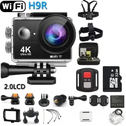 Fotocamera originale 2023 Nuova fotocamera d'azione H9R Ultra HD 4K WiFi Remote Sports Video Camcariger DVR DV Go Waterproof Pro Camera