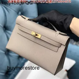 Luxury Brkns Epsom Leather Handbag 7A Genuine Leather Full Hand Wax Original Generation DinnR3QP