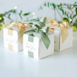 Blazers New Wedding Favors подарочная коробка подарочная коробка сувениров с ленточными коробками для конфет для хрустки детского душа.