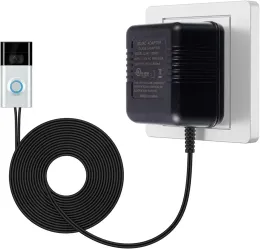 Campanelli AC 18V Trasformatore di campanelli da 500MA, alimentatore a campana della porta con alimentatore ad anello per il campanello video 1/2/2 Termostati Pro Termostati