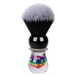 Escova de barbear escova de cabelo sintético Cabelo de texugo de 26 mm Dice Lucky Dice Tuxedo Brush de barbear para homens Profissional molhado