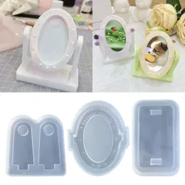 Molde de moldura de armação de silicone de quadros, ferramenta personalizada de silicone para fazer moldes de decoração de resina de resina de sunirdiy e artesanato