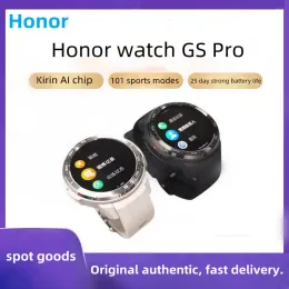 Watches Honor Smart Watch GS Pro Blood Oxygen hjärtfrekvens sömnövervakning Brandnew Sports Mountaineering Bluetooth Call äkta.
