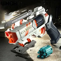 Gun Toys Ungh Kids Soft Bullets Guns Toy For Boy Adult Manual Foam Bullet Pistol Eva Foam Darts Gun Weapon Children Outdoor Shooting Toysl2404