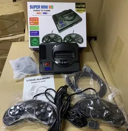 SG816 Super Retro Mini Video Game Player Console لـ Sega Mega Drive MD 16bit 8 Bit 605 مختلف ألعاب مبنية 2 GamePads4640524