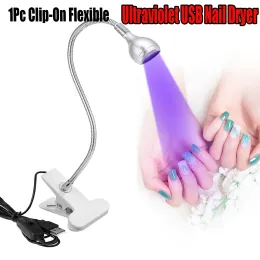 Secadores 1pc clipon flexível ultravioleta usbnail secador luz 3W Mini gel de cura da mesa UV Luzes para manicure Pedicure Salon Light*