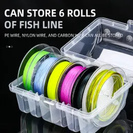 Аксессуары для рыболовства. Рыбацкая коробка 6 Coverments Fishing Accessories Accessories Корпус Двусторонний рыболовство не повреждает линия