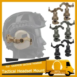 Hörlurar Militär hjälm Rail Bracket Helmet Rail Adapter Brusreducering Headset Ops Core Arc Special Tactical Headset Gratis frakt