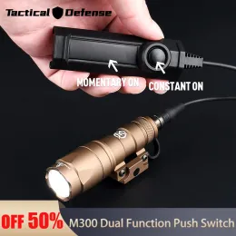 Lights airsoft SureFir M300 M300A Mini Scout Light with Dual Function Pressure Switch Tactical High Lumen Hunting Weapon LED för 20 mm R
