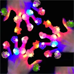 خواتم LED LED LED لصالح Glow Party Favors وميض الأطفال جوائز Box Toys Birthday Classroom Rewards Easter the Treasure supp dhlkm s