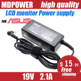 ADAPTER 19V 2.1A för ASUS LCD Monitor AC Adapter Strömförsörjningsladdningssladd ML239H MS202D VX229NW VX238 VC239N MS246H ADP40PH AB