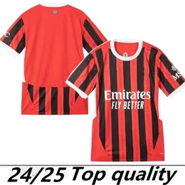 24 25 Versão de fãs Giroud Pulisic Adult Soccer Jerseys 2024 MILANS REBIC Theo reijnders Kessie de Ketelaere rafa lea futebol camisas de futebol jogador masculino Kit Kit Uniformi