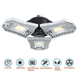 LED Garage Light 60W E27 6000LM إضاءة سقف قابلة للتشوه مصباح مستودع مصباح مستودع مع 3 لوحات قابلة للتعديل 4268826