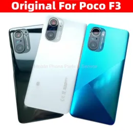 Cornici originali per xiaomi poco f3 con coperchio posteriore della battuta posteriore per alloggiamento della batteria posteriore + parti di riparazione in vetro della fotocamera