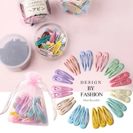 Accessories 10/20/30/40 New Girls Cute Colorful Waterdrop Shape Hairpins Sweet Kids Barrettes Slid Clip Fashion Hair Accessories