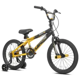 Велосипедный велосипед 18 дюймов.Белкейский мальчик велосипед, золотой и черный гравийный велосипедный велосипедный велосипед