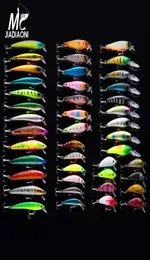 Minnow Baits 43pcslot Fly Fishing Erure مجموعة الصين الطعم الصلب Jia Lure Wobbler Carp 6 Models Fishing Tackle Whole4345455