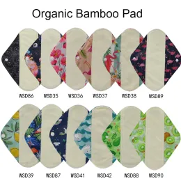 Malzemeler 10 adet yeniden kullanılabilir bambu kömür pedleri sıhhi adet pedleri yıkanabilir külot astarı kadınsı hijyen annelik pamuk pedler dropship