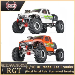 Cars NEW RGT EX86180PRO 1/10 RC Simulation Electric Remote Control Offroad Model Car Crawler RTR Metal Axle Adult Children Toys