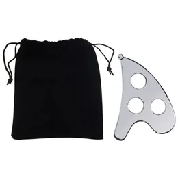 2024 new Steel Scraper With Black Velvet Bag Slim Body Board Release Pain Relief Massage Loosening Fascia Plate Knife for Steel Scraper Pain