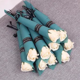Decorative Flowers 10 PCS Soap Rose Valentine Creative Gift Artificial Flower Bouquet Wedding Birthday Festival Party Decor Gifts Marriage