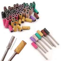 Bit a pezzi Punti da perforazione per unghie professionale kit colorato mini bit di levigatura per manicure e bande di levigatura a pedicure