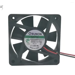 컴퓨터 냉각 브랜드 오리지널 6cm DC24V 1.7W KDE2406PHV1-A 3 와이어 사일런트 팬 6015 60 15mm