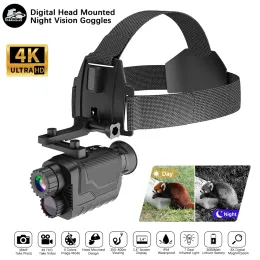 Шлемы Ziyouhu шлема ночное видение очки для охоты на патруль FHD 4K Видео 400 м инфракрасная видеокамера, головка.