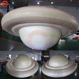 Atividades ao ar livre iluminando inflável Saturn planeta espaço de balão com tema com tema de publicidade modelo inflável para venda