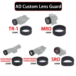 SCOPES التكتيكية TR1 M300 M600 X300 X300V ضوء الأسلحة LED مصباح المصباح واقي عدسة مخصصة ل SRO MRO RED DOT Sight Protector Hunting