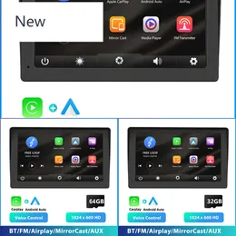 New Universal 7'' HD MP5 Smart Player Airplay Carplay Android Auto Voice Control Touch Screen Car Monitor