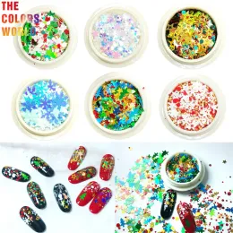 Glitzer TCT437 Weihnachtsmix Nail Glitter Nail Art Dekoration Körperkunst Tumbler Handwerk DIY Holidays Accessoires Festival Party Lieferant