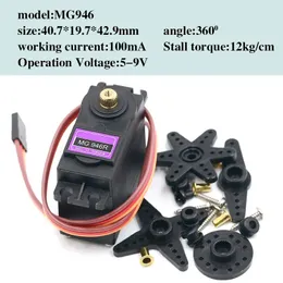 SG90 MG90S MG945 MG946 MG995 MG996 SERVO METAL Gear för modellhelikopterbåt för Arduino UNO DIY MG946R MG996R