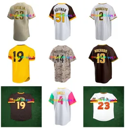 Fernando Tatis Jr. Jackson Merrill Tony Gwynn SD Padres Beyzbol Jersey Ha-Seong Kim Manny Machado Xander Bogaerts Michael King Dylan Cease Hoffman Boyut S-4XL