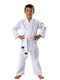 Produtos Karate Uniforme Cintura elástica com faixa branca para homens homens homens bordados grátis