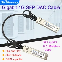 SFP 1GB kabel DAC 0,2 m ~ 5M SFP do pasywnego SFP Direct Dipt Copper Twinax SFP Kabel do ubiquiti, netgear, tp-link, Mikrotik Switch