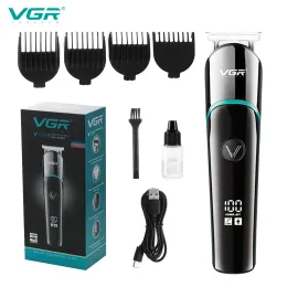 Clippers Wireless Frisör Electric Hair Clipper USB Trimmer Portable LED Display Shaver inte fast snidande baby barber laddning push