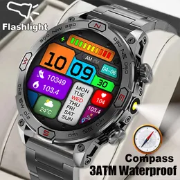 Compass военные спортивные Sports Smart Watch Men Led Flashlight 466*466 HD 450 мАч.